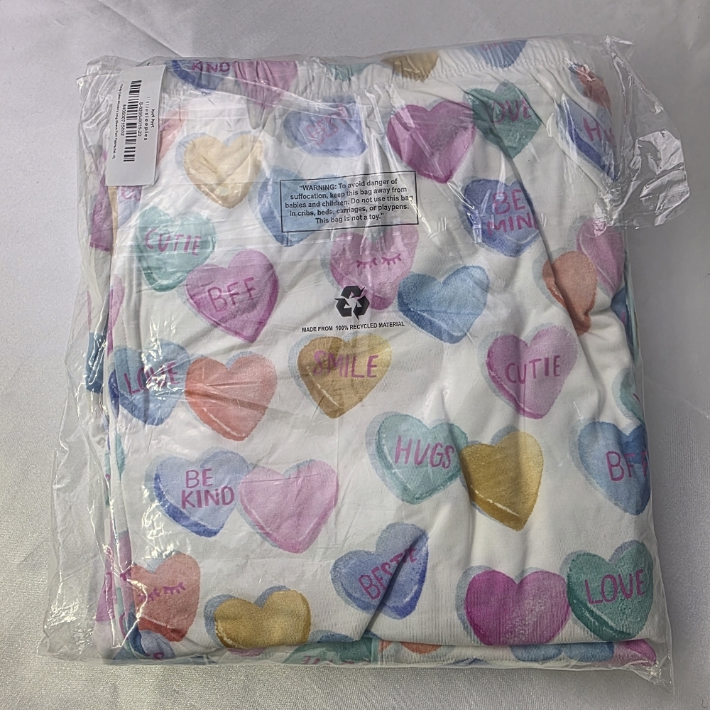Little Sleepies Candy Cuties Heart Long Sleeve Pajama Set XL NWT Lunaluxe Bamboo - Picture 2 of 8